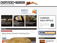Tablet Screenshot of chopsticksandmarrow.com